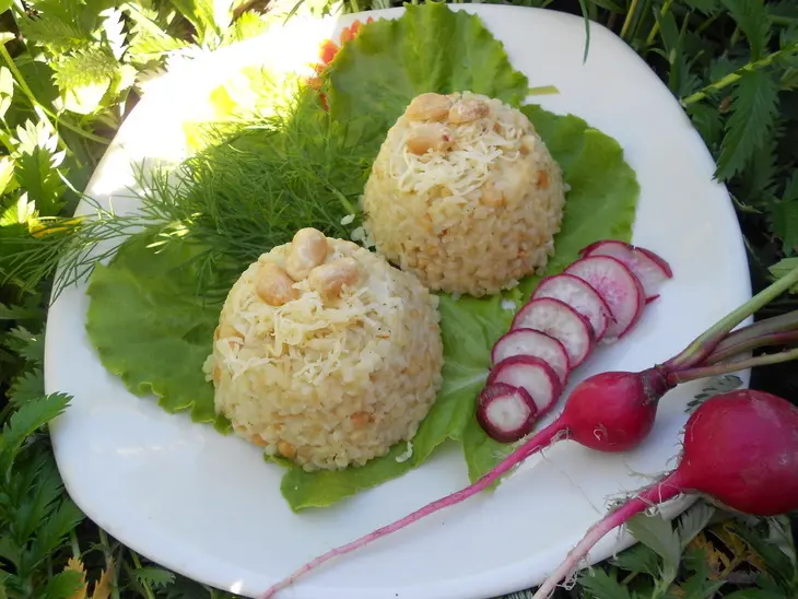 Каша булгур с сыром и орехами: шаг 9
