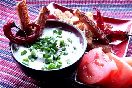 Пикантный творог с гренками: шаг 8