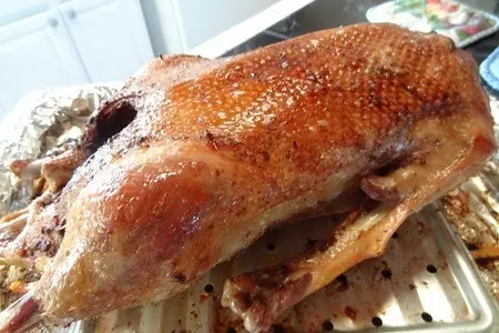Запечённый гусь с аджикой и красным вином: шаг 5