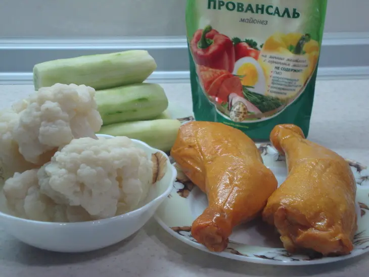 Салат из цветной капусты: шаг 1
