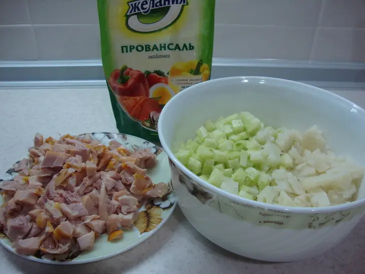 Салат из цветной капусты: шаг 2
