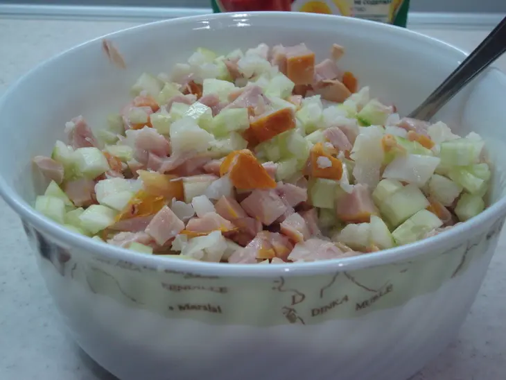 Салат из цветной капусты: шаг 3