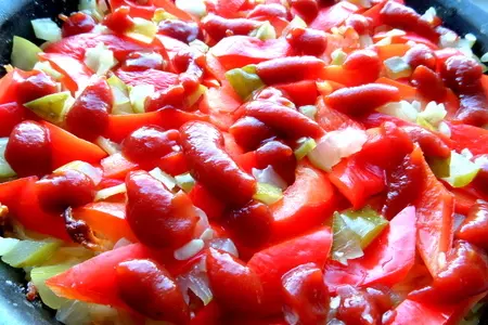 Ленивая пицца с овощами: шаг 6