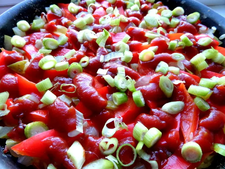 Ленивая пицца с овощами: шаг 7