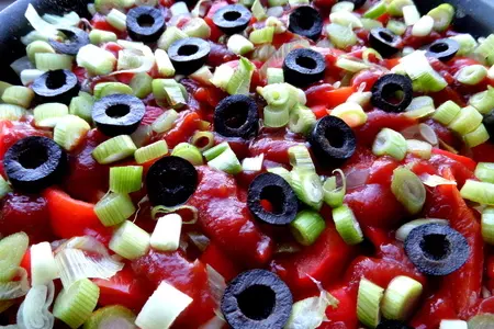 Ленивая пицца с овощами: шаг 8