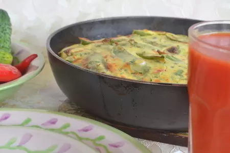 Тортилья с зеленым горошком: шаг 5