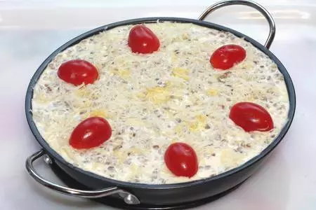 Каша гречневая, запеченная с творогом: шаг 8