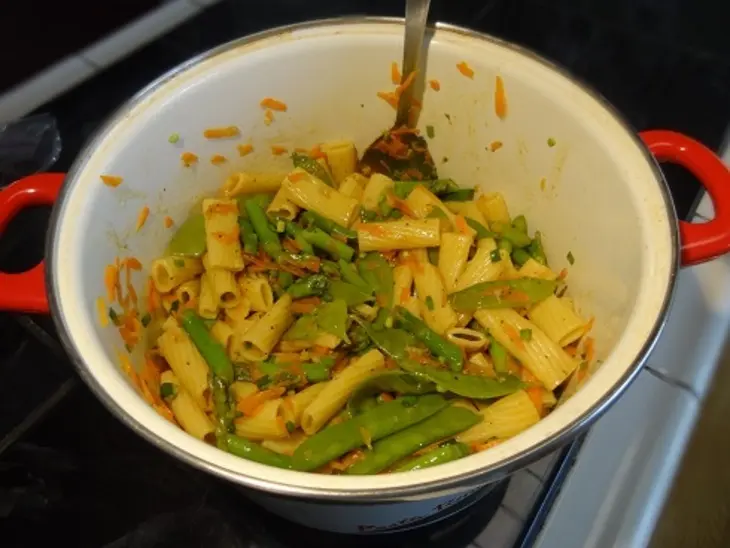 Паста пенне с овощами: шаг 7