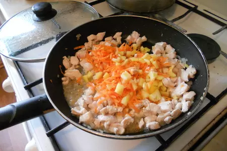 Гречка с курицей и овощами "сюрприз": шаг 6