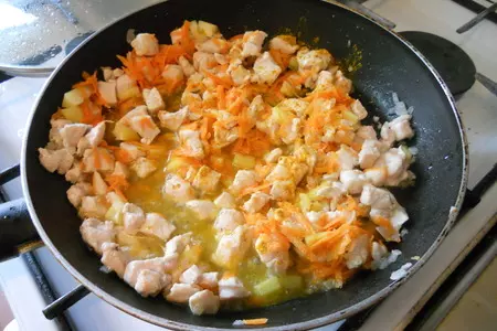 Гречка с курицей и овощами "сюрприз": шаг 7