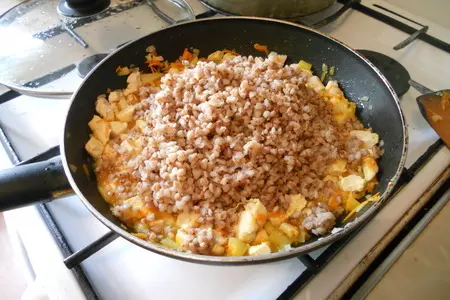 Гречка с курицей и овощами "сюрприз": шаг 8