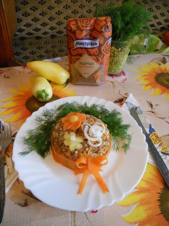 Гречка с курицей и овощами "сюрприз": шаг 10