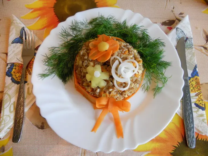 Гречка с курицей и овощами "сюрприз": шаг 11