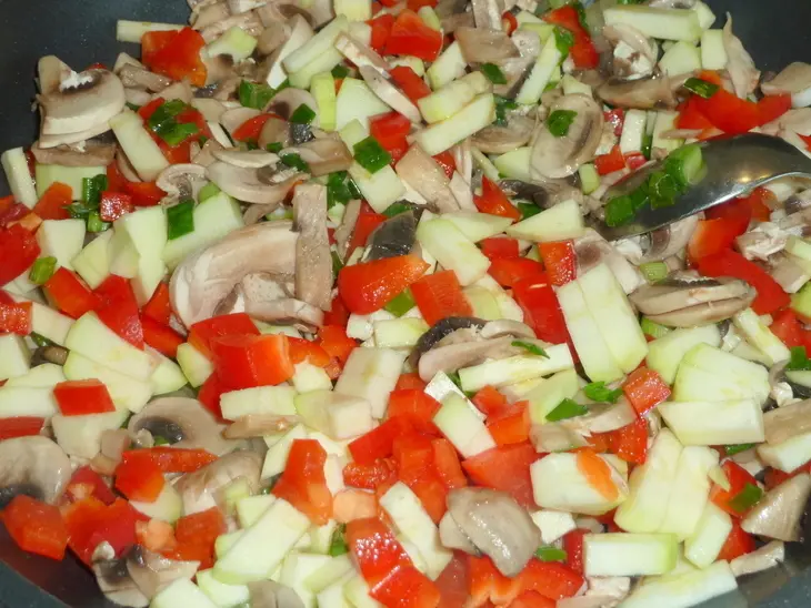 Запеканка "барли" с овощами и грибами: шаг 4