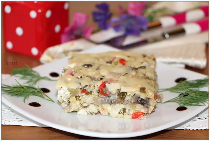 Запеканка "барли" с овощами и грибами: шаг 9