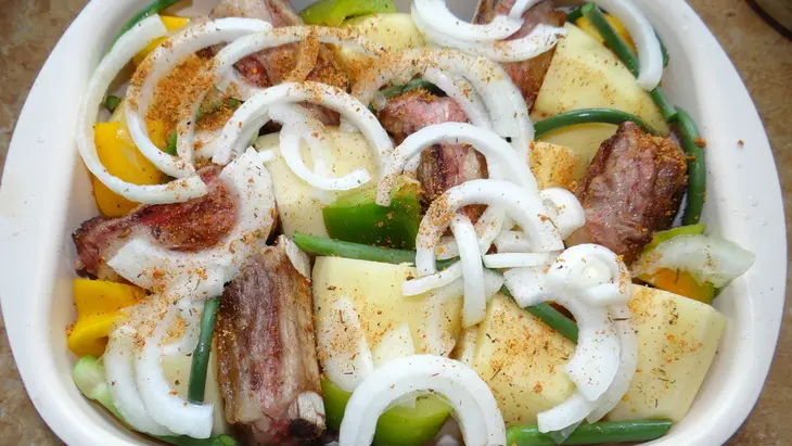 Баранина с овощами и фенхелем в томатном соке: шаг 5