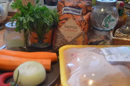 Гречка томленая с курочкой: шаг 1