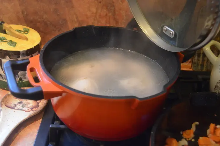 Гречка томленая с курочкой: шаг 3