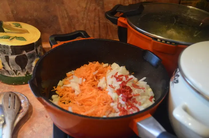 Гречка томленая с курочкой: шаг 4