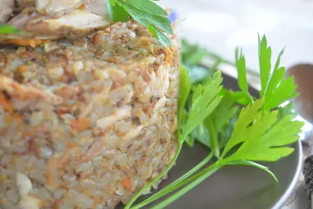 Гречка томленая с курочкой: шаг 6