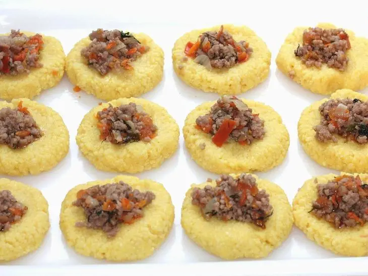 Солнечные шарики из кускуса с мясной начинкой: шаг 8