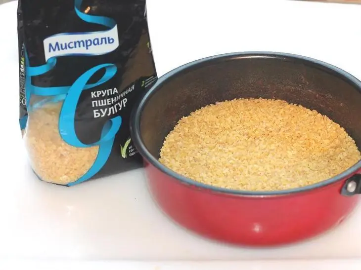 Запеканка из булгура с мясным фаршем: шаг 1