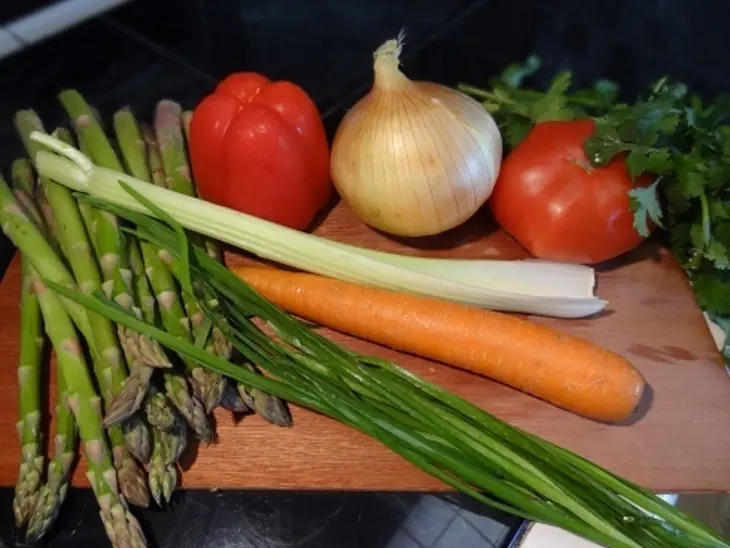 Курица с овощами и рисом: шаг 2