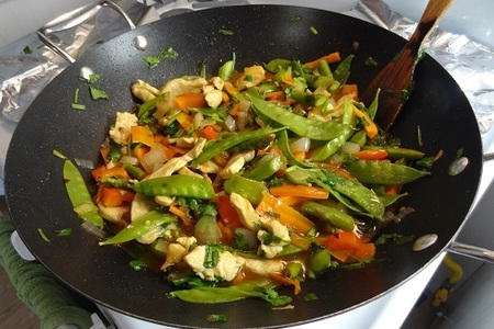 Курица с овощами и рисом: шаг 5