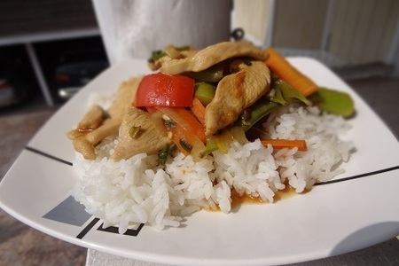 Курица с овощами и рисом: шаг 9