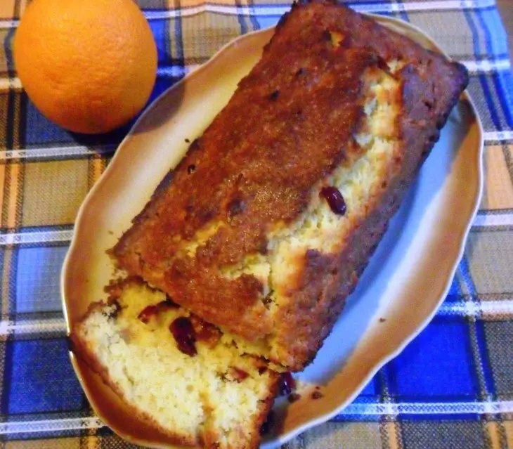 Апельсиновый кекс на рисовой муке с клюквой: шаг 7
