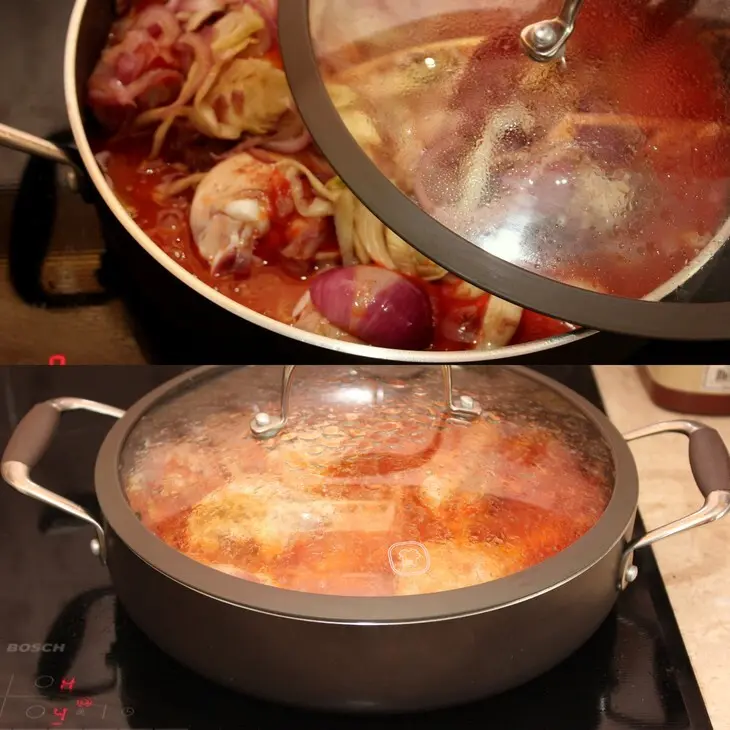Курица в южно-итальянском стиле с отварным картофелем: шаг 5