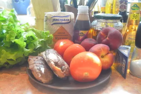 Салат с кускусом и грилованной утиной грудкой: шаг 1