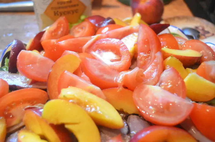 Салат с кускусом и грилованной утиной грудкой: шаг 8