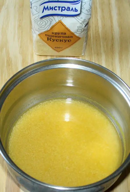 Салат «фруктовый кус-кус»: шаг 4