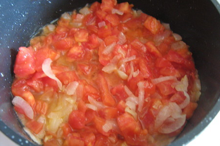 Острый томатный суп с мидиями: шаг 2