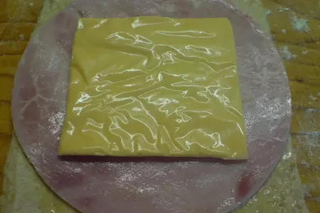 Monte-cristo bread//закусочный хлеб с ветчиной и сыром: шаг 2