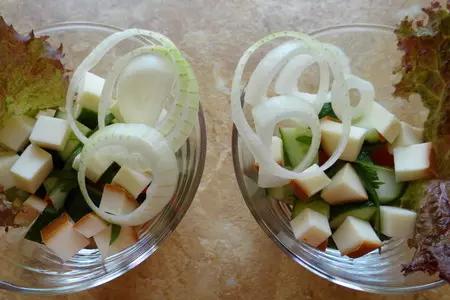 Освежающий салат-коктейль с пикантным вкусом: шаг 3