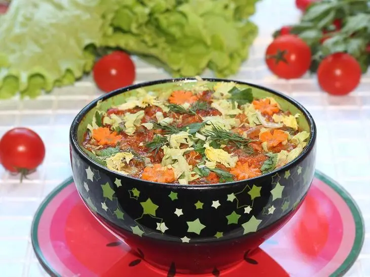 Овощное рагу из кабачков с капустой, морковью и томатным соусом: шаг 8