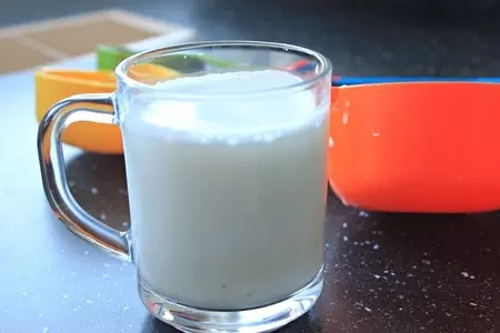 Овсяная каша с кокосом, миндальным молоком и нектринами: шаг 5