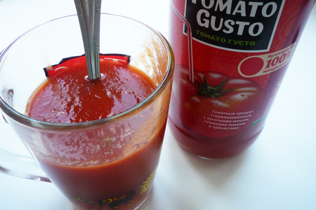 Перец, фаршированный капустой в томатном соке: шаг 5