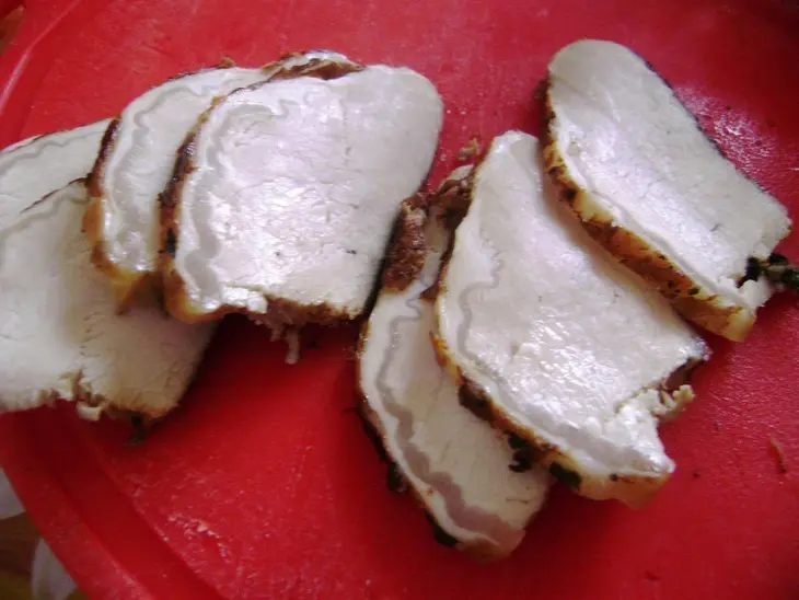 Салат из маринованной свинины с овощами для романтичного ужина: шаг 2