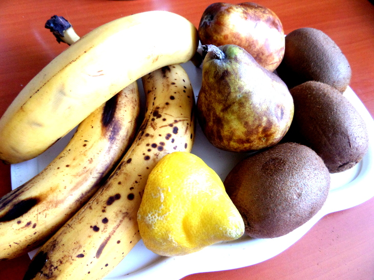 Янтарный джем "банан+груша+киви": шаг 1
