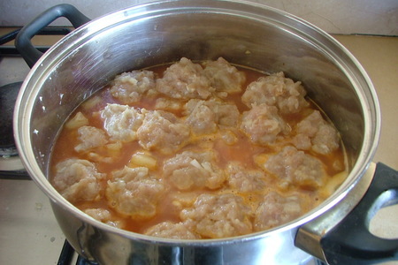 Куриные фрикадельки в цитрусовом соусе: шаг 3