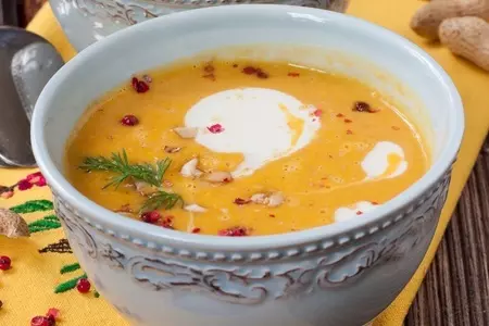 Тыквенный суп с арахисом: шаг 6