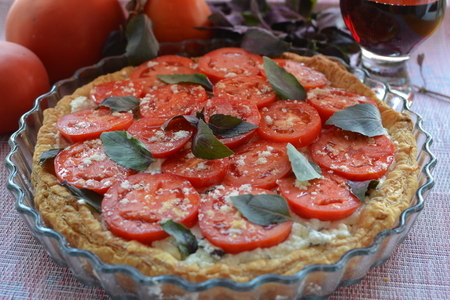 Открытый пирог с помидорами: шаг 6