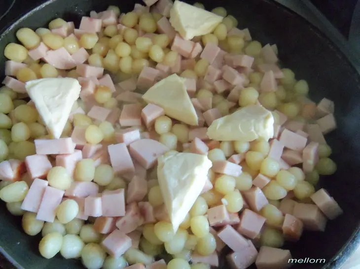 Картофельные ньокки с ветчиной и сыром: шаг 4