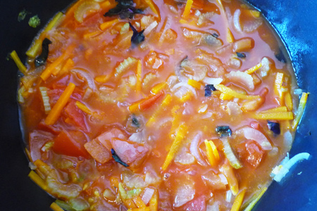 Птитим с овощным соусом: шаг 7