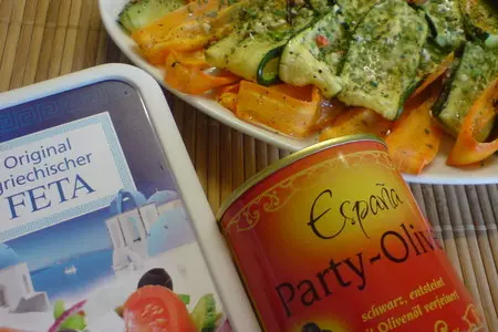 Салат из запечённых цуккини и моркови: шаг 3