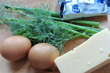 Классический французский омлет с сыром: шаг 1