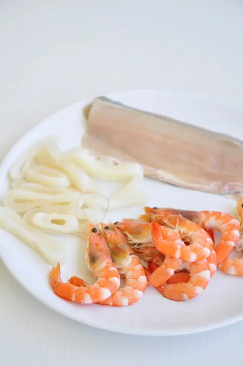 Сифудо тяхан - рис с морепродуктами по-японски: шаг 3